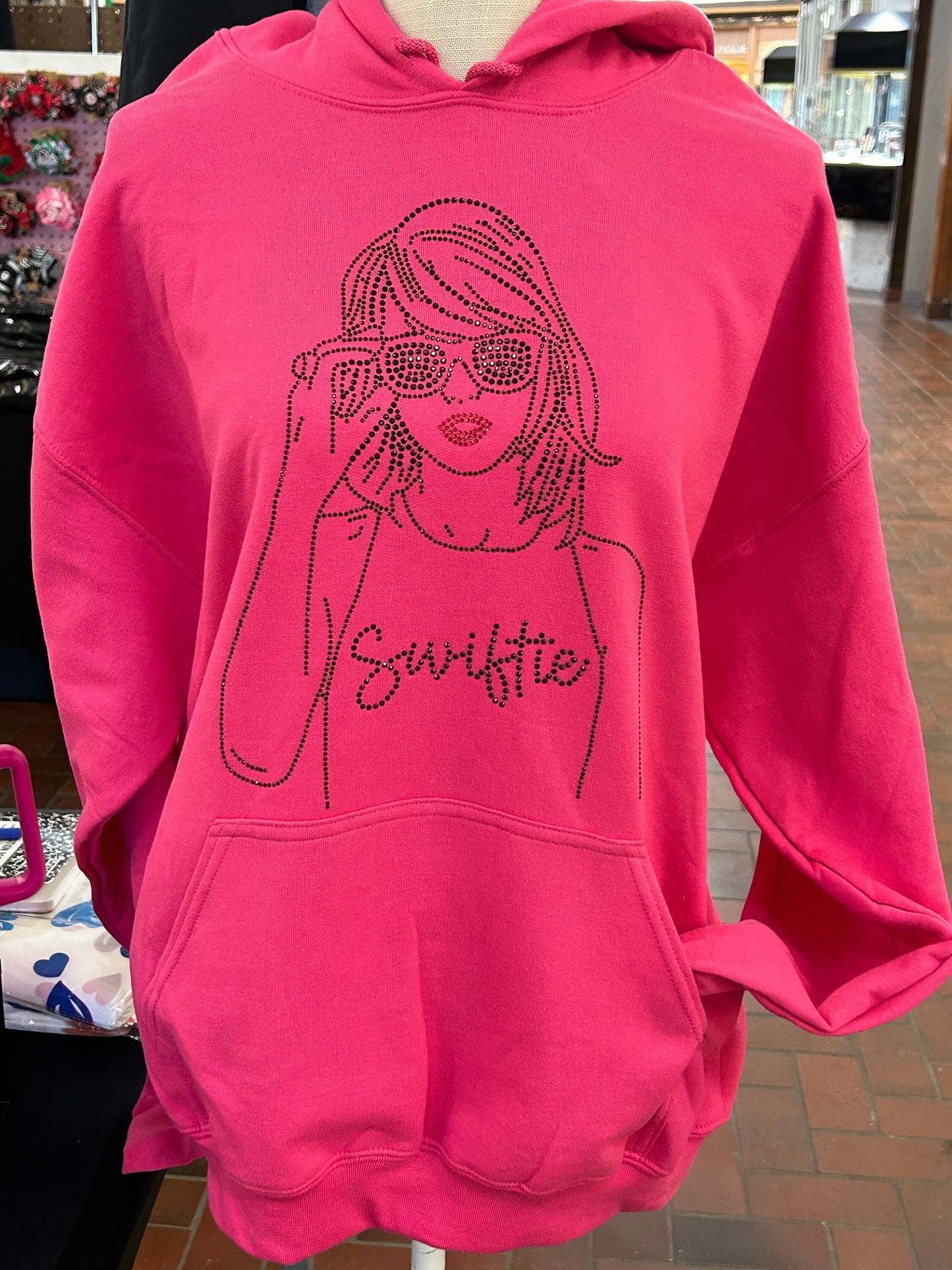 Taylor Swift Bling Rhinestone Hoodie, Swiftie