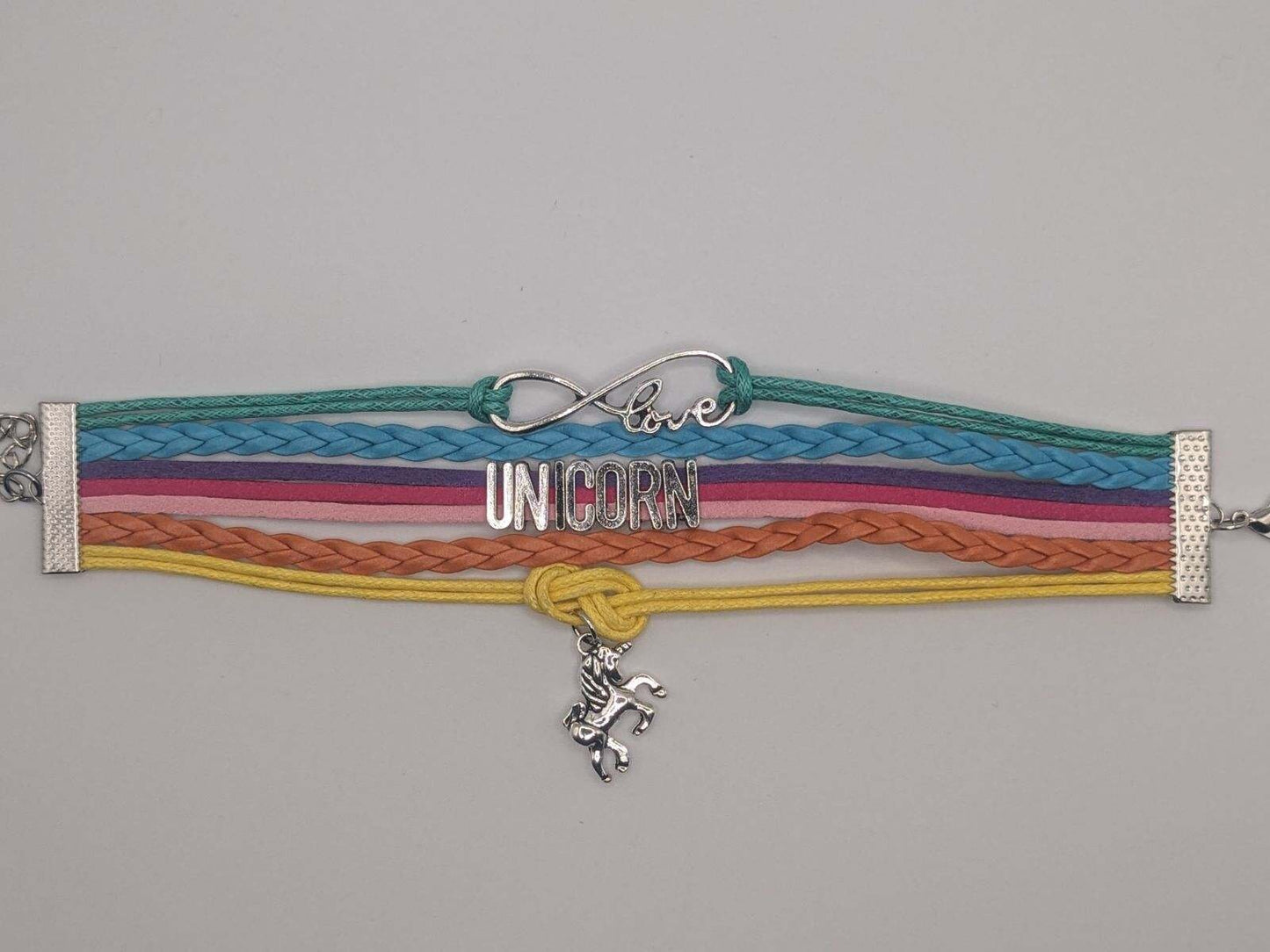 Rainbow Unicorn Bracelet, Cute Unicorn Jewelry