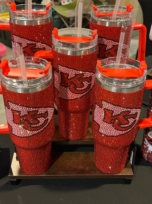 Kansas City Chiefs 40 oz Rhinestone Tumbler