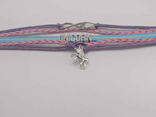 Rainbow Unicorn Bracelet, Cute Unicorn Jewelry