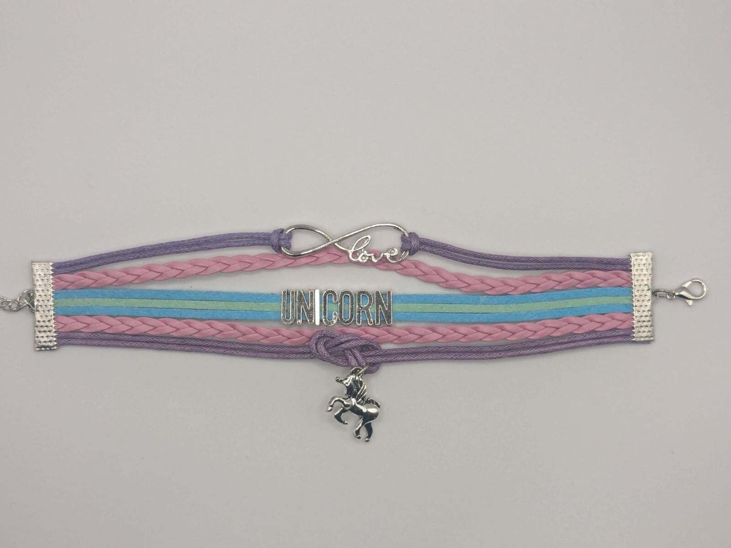 Rainbow Unicorn Bracelet, Cute Unicorn Jewelry