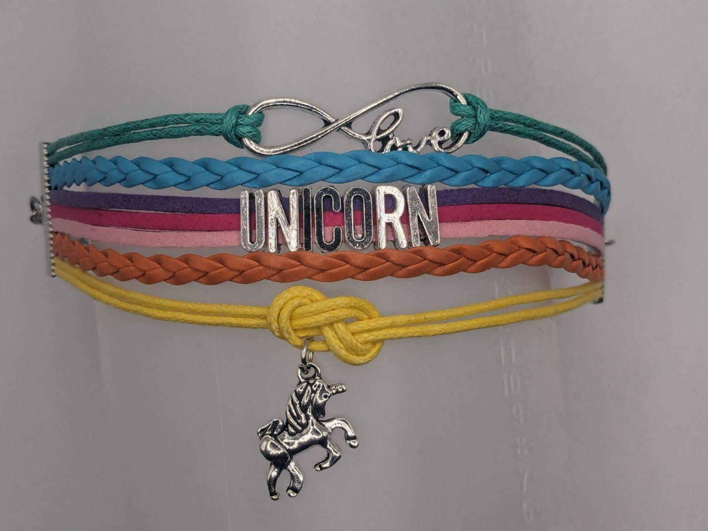 Rainbow Unicorn Bracelet, Cute Unicorn Jewelry